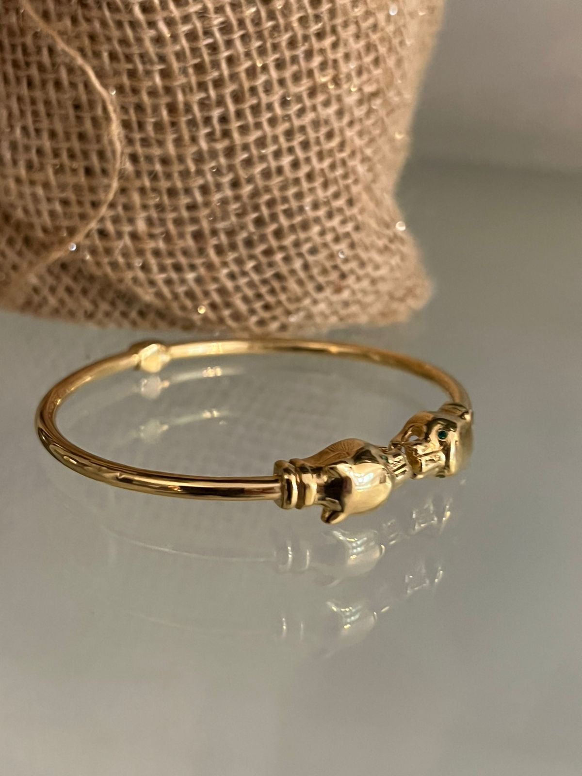 Caña Gold plain cz green