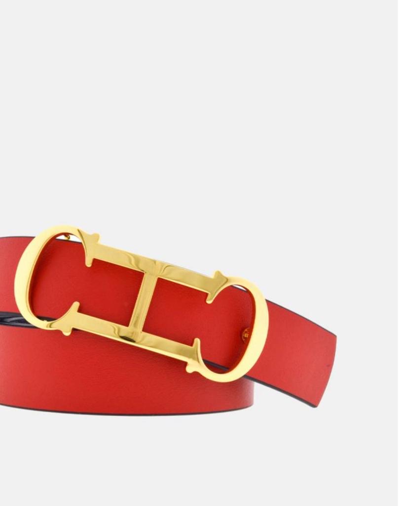 Cinturón Carolina Herrera Mujer Reversible Initials Insignia