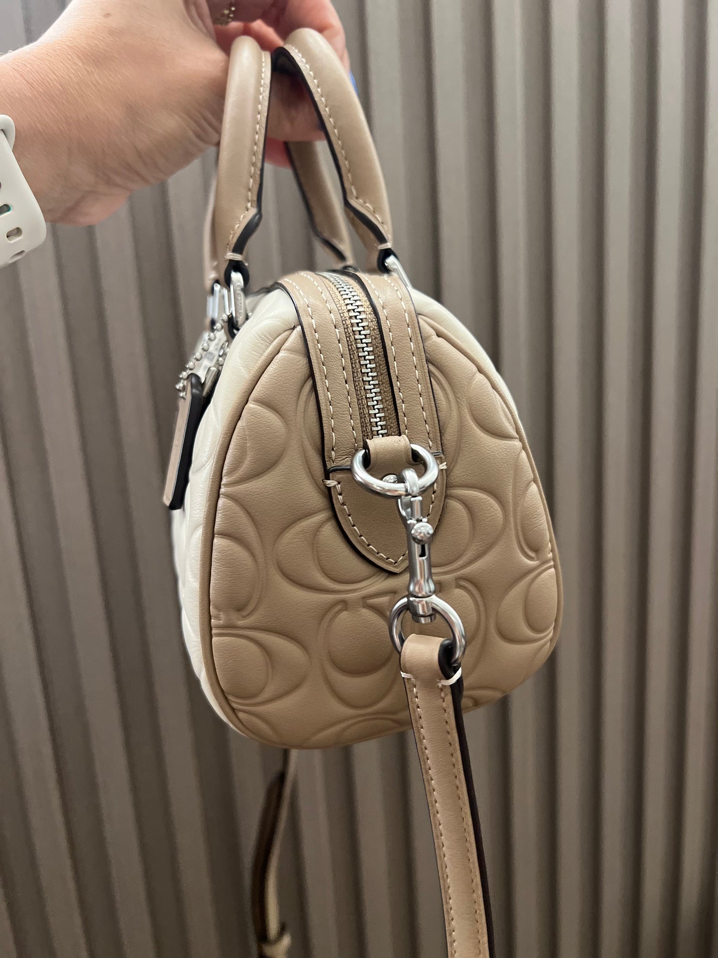 Coach Crossbody Bag mini color taupe