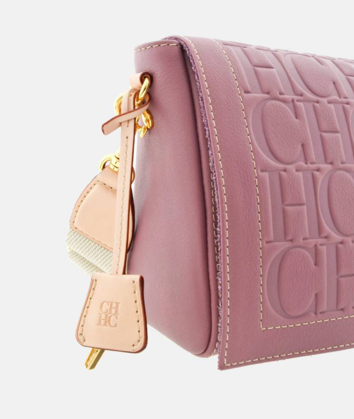 Carolina Herrera Andy Locked Crossbody Rosa