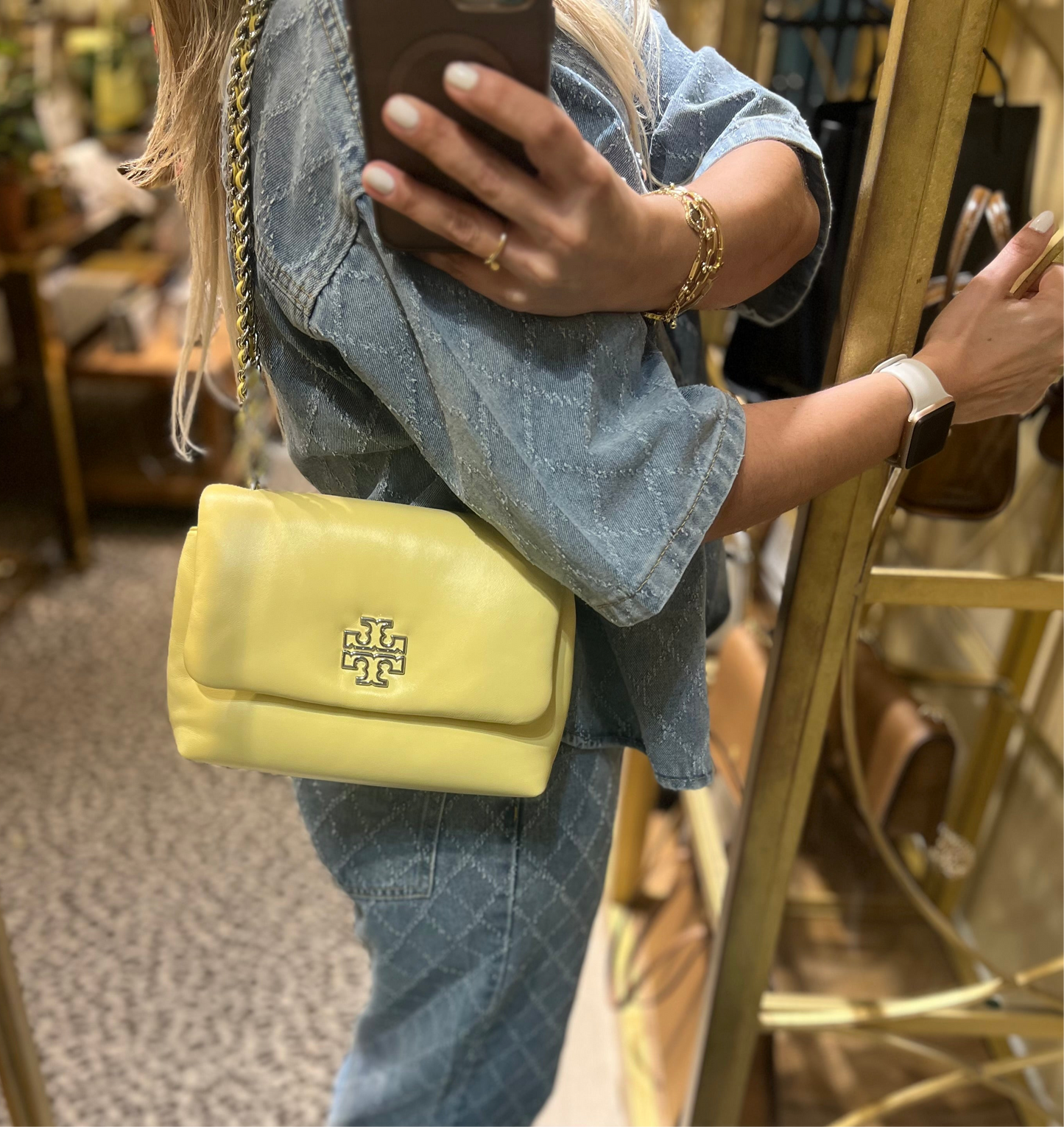 Bolso Tory Burch Britten Leather Puffy
Small Adjustable
Shoulder Bag