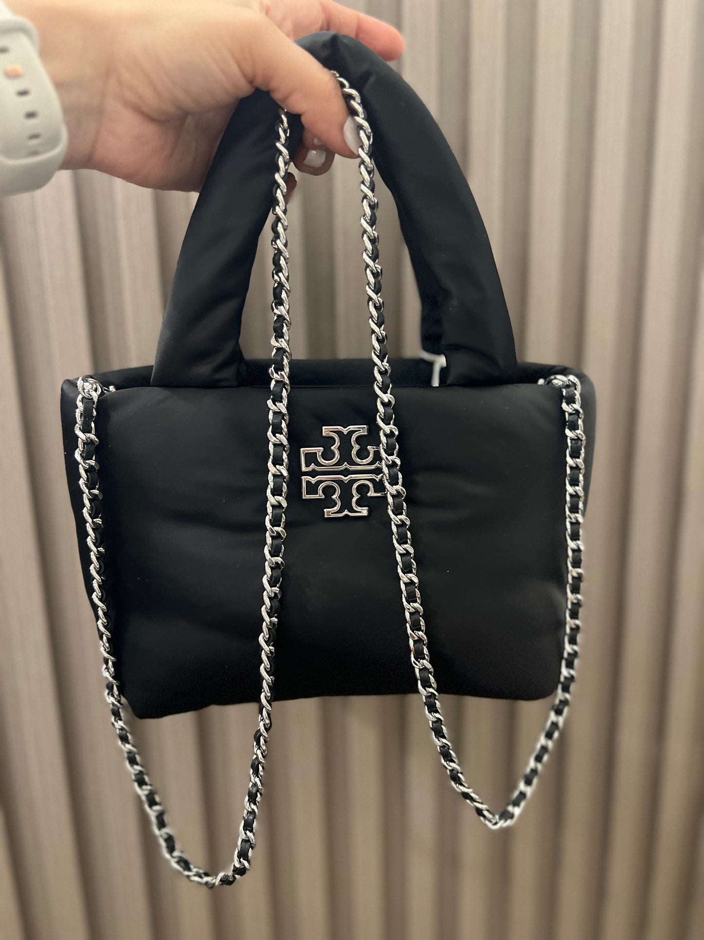 Bolso Tory Burch Britten Nylon Puffy Mini Tote