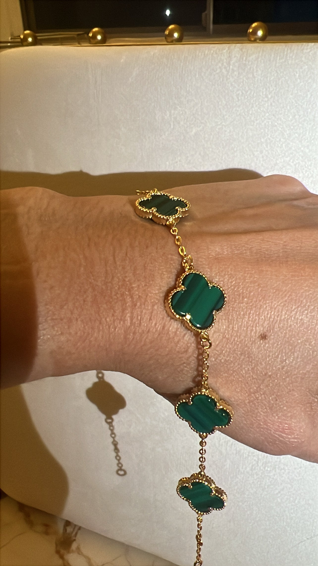 Pulsera de flor rodinada