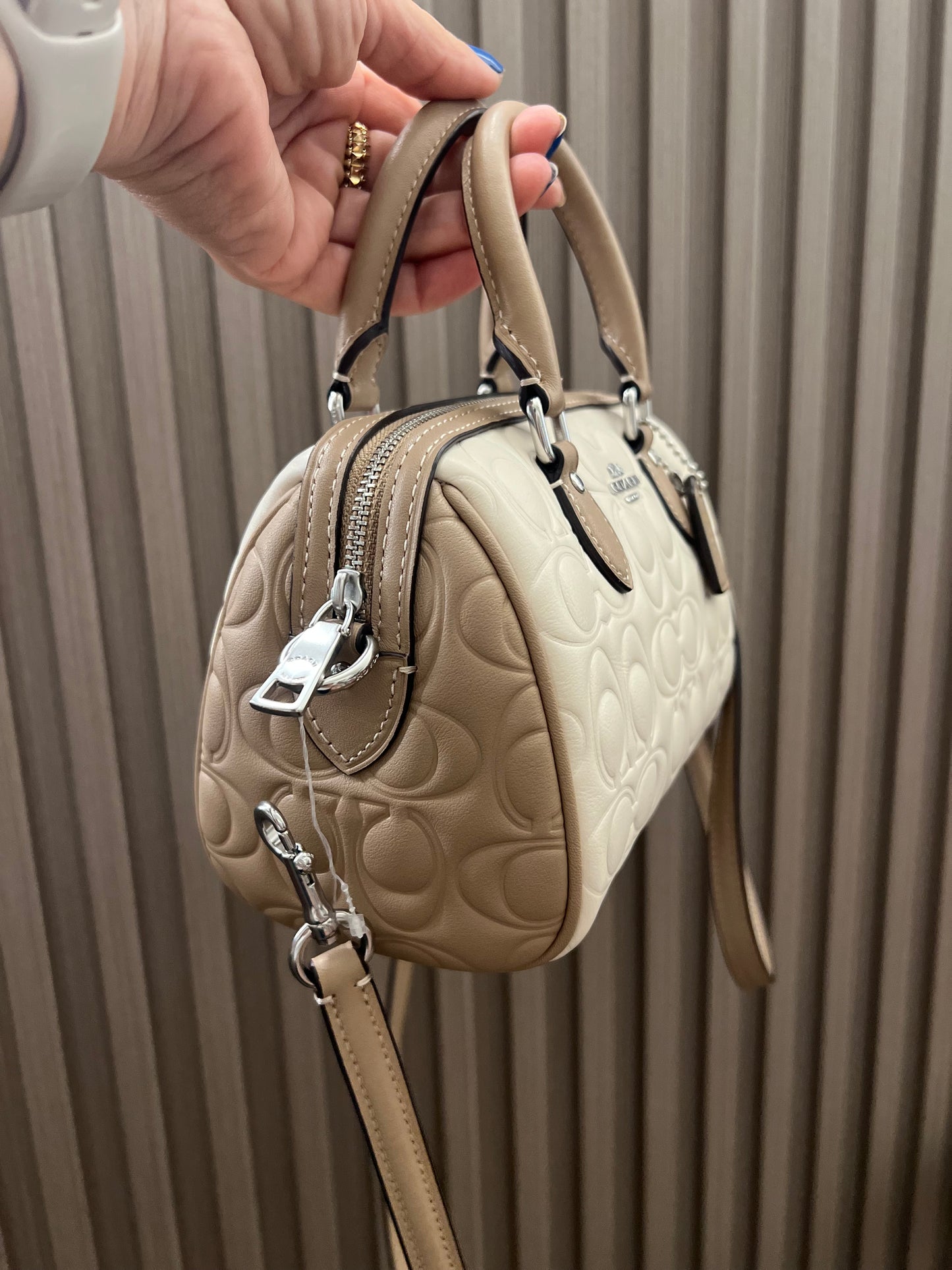 Coach Crossbody Bag mini color taupe