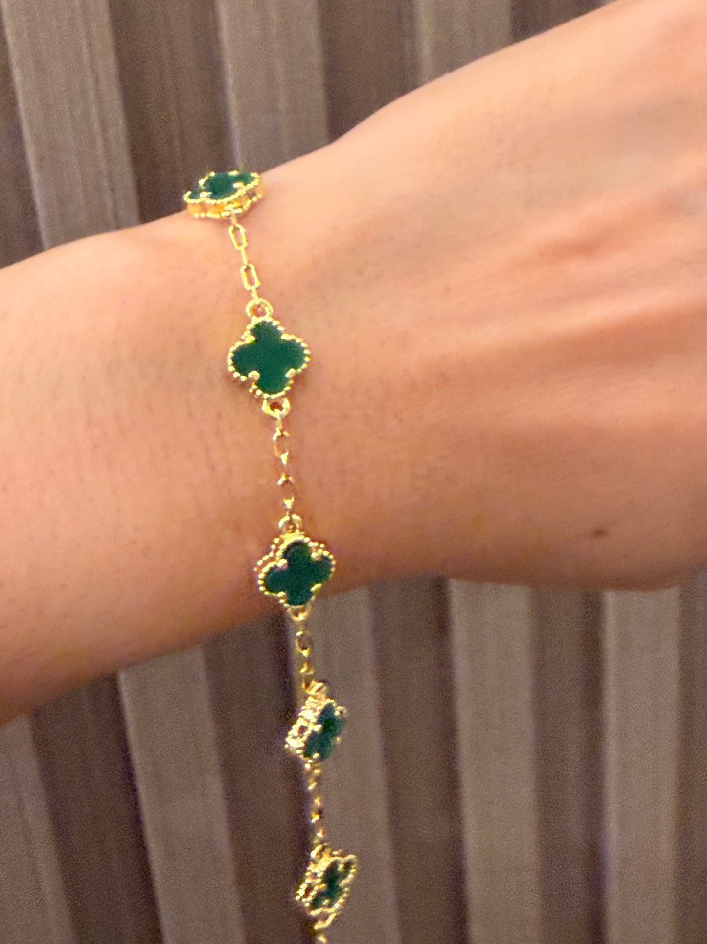 Pulsera de flor rodinada Small