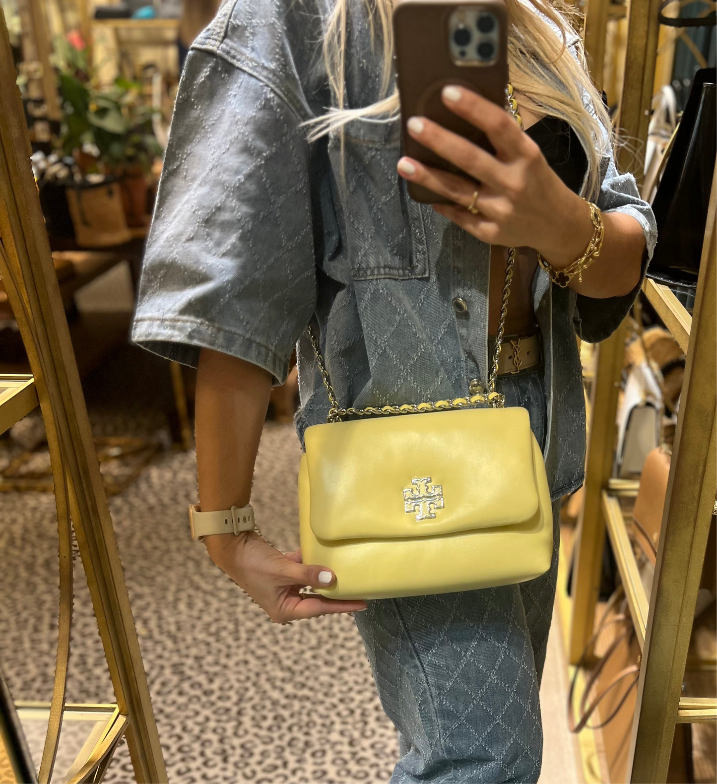 Bolso Tory Burch Britten Leather Puffy
Small Adjustable
Shoulder Bag
