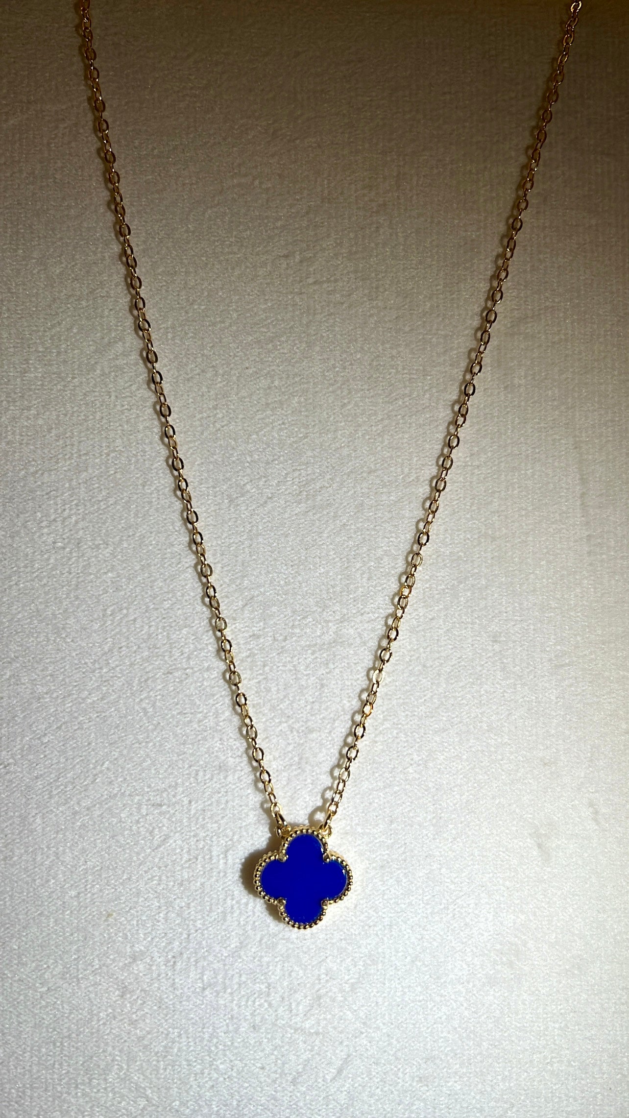 Cuello rodinado con digel de flor Blue