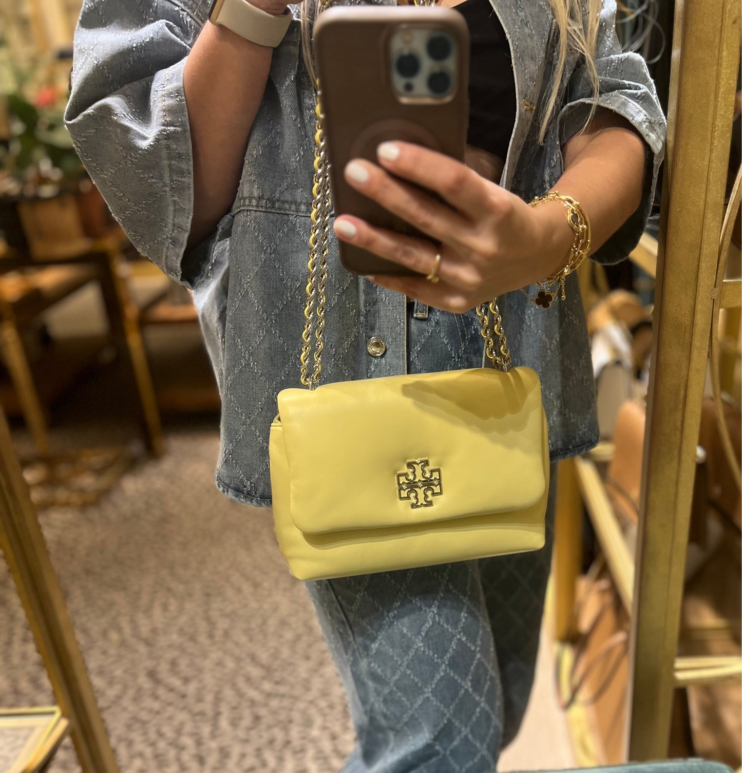 Bolso Tory Burch Britten Leather Puffy
Small Adjustable
Shoulder Bag
