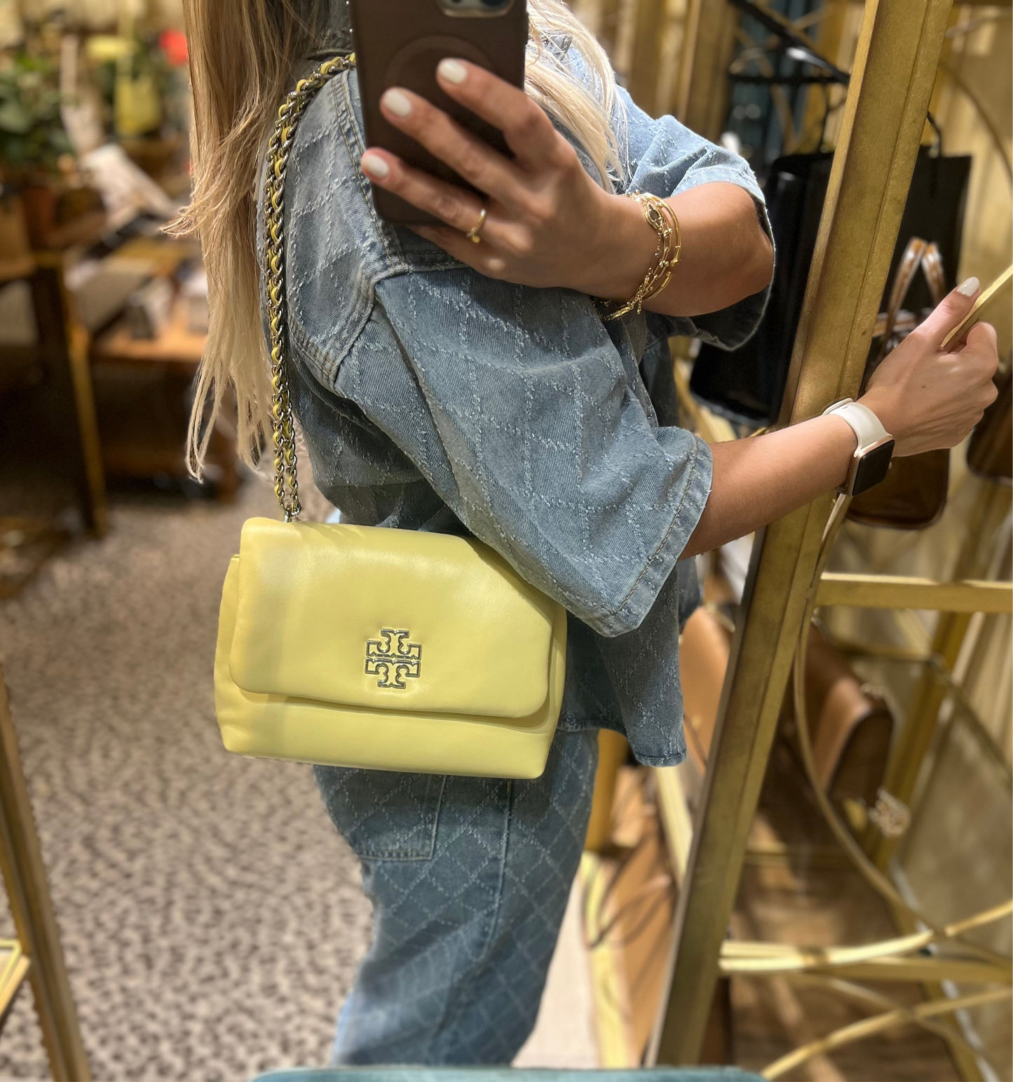 Bolso Tory Burch Britten Leather Puffy
Small Adjustable
Shoulder Bag