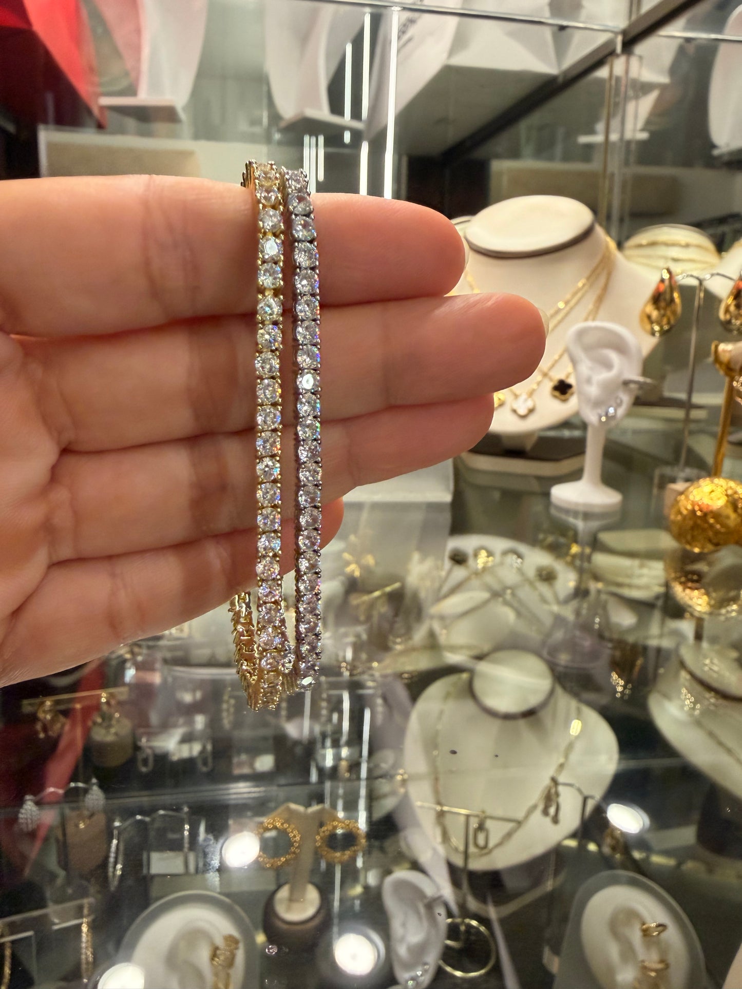Tennis bracelet gold rodinada