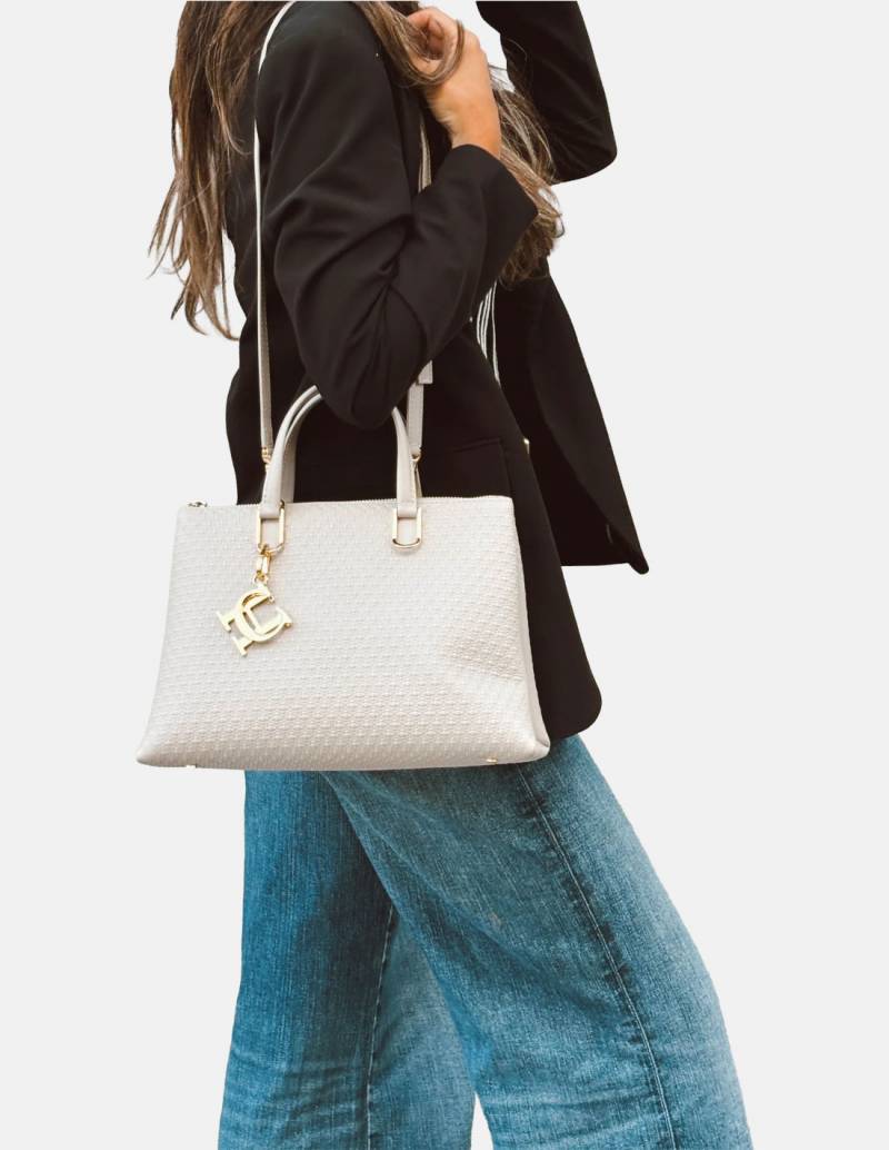 Bolso Carolina Herrera Duchess Sello Rosetta Beige
