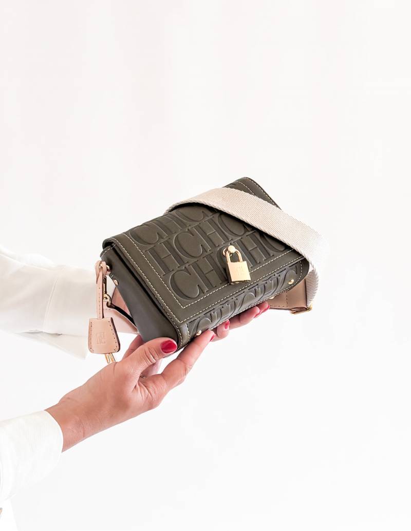 Bolso Carolina Herrera Andy Mini Locked Crossbody Verde