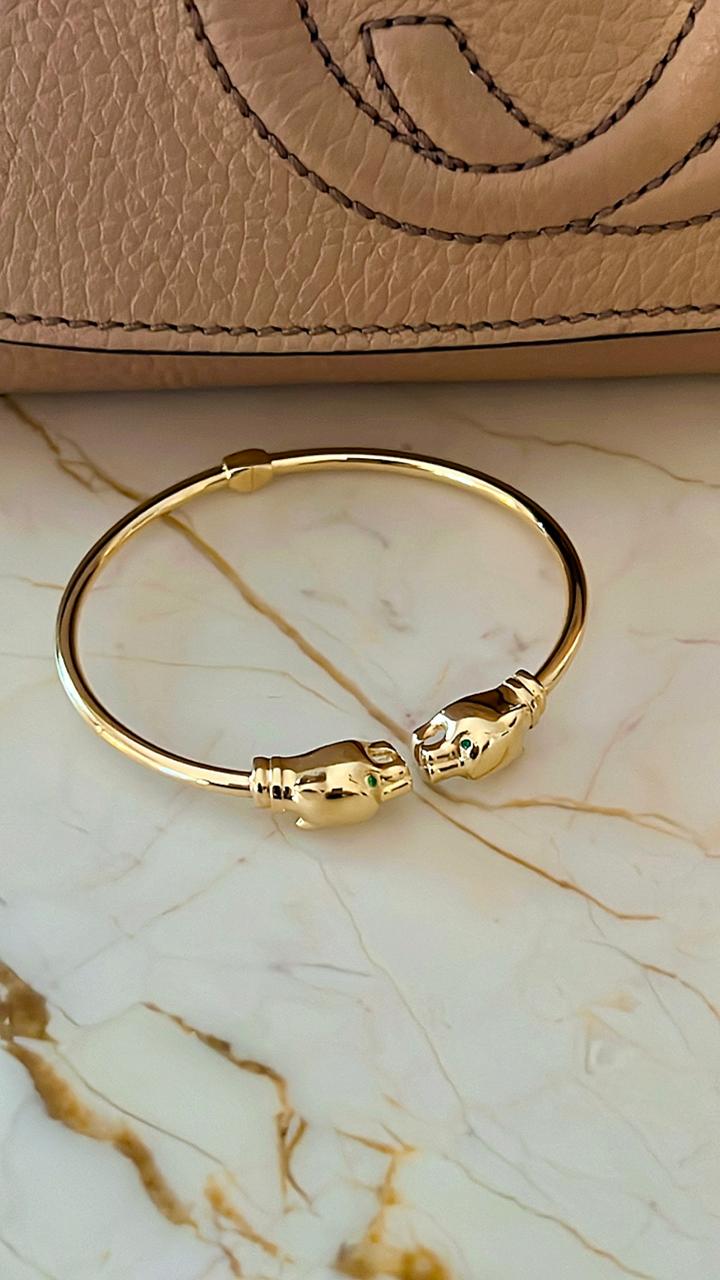 Caña Gold plain cz green