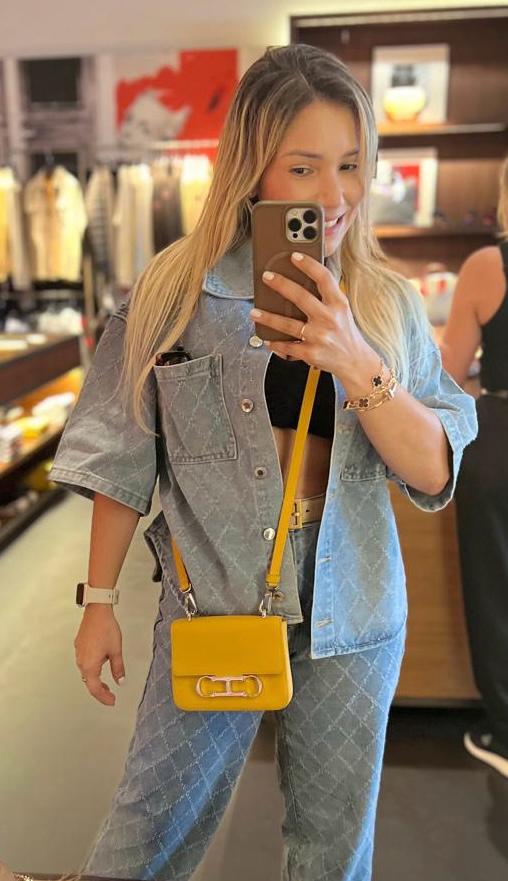 Carolina Herrera Initials Insignia Yellow Mini