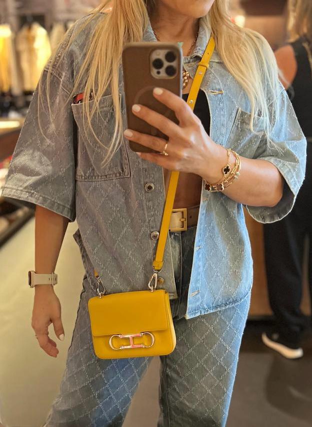 Carolina Herrera Initials Insignia Yellow Mini