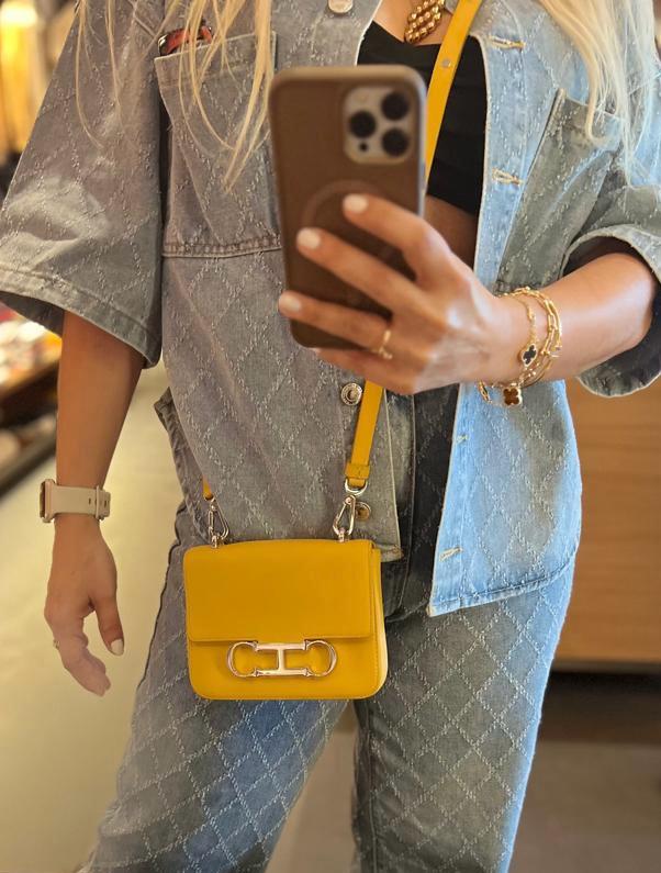 Carolina Herrera Initials Insignia Yellow Mini