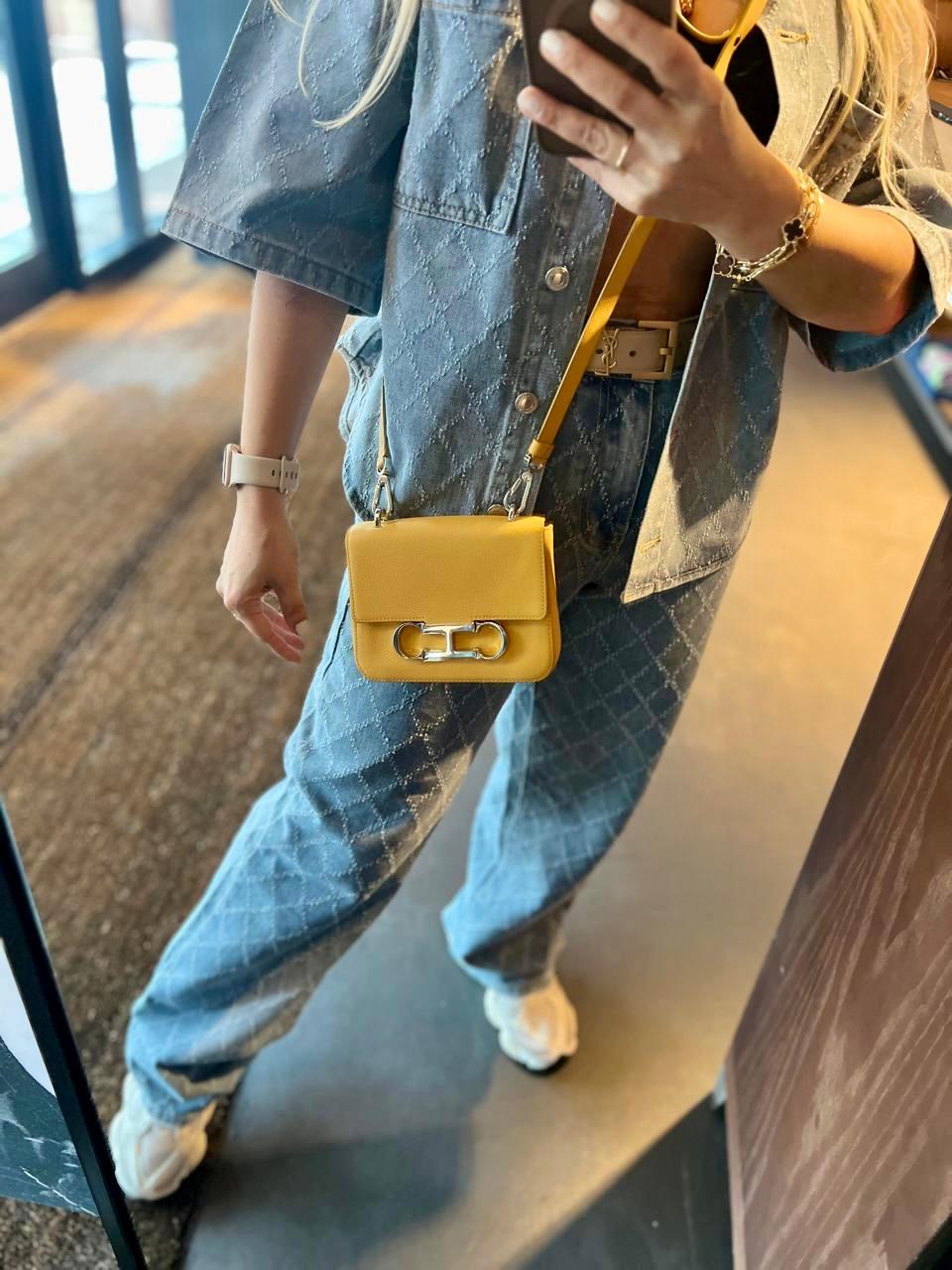 Carolina Herrera Initials Insignia Yellow Mini