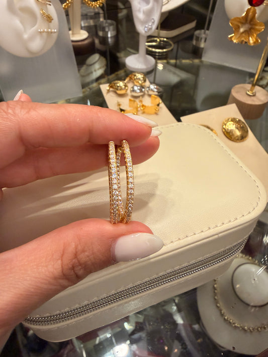 Argollas brillantes Gold