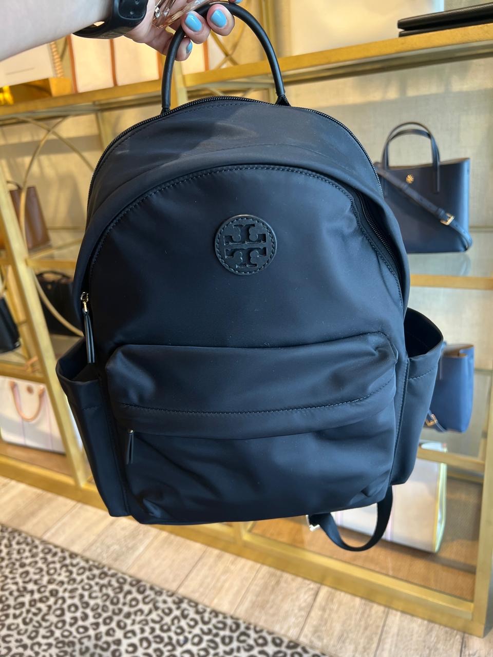 Backpack Tory Burch Ella Nylon Black