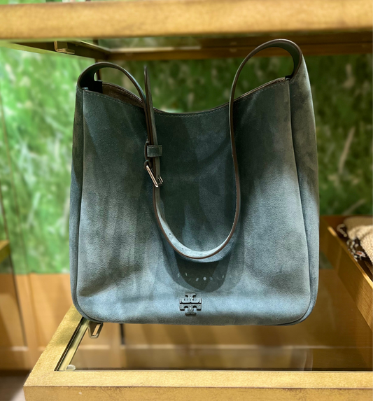 Bolso Tory Burch Shoulder Bag gamusa color azul lavado