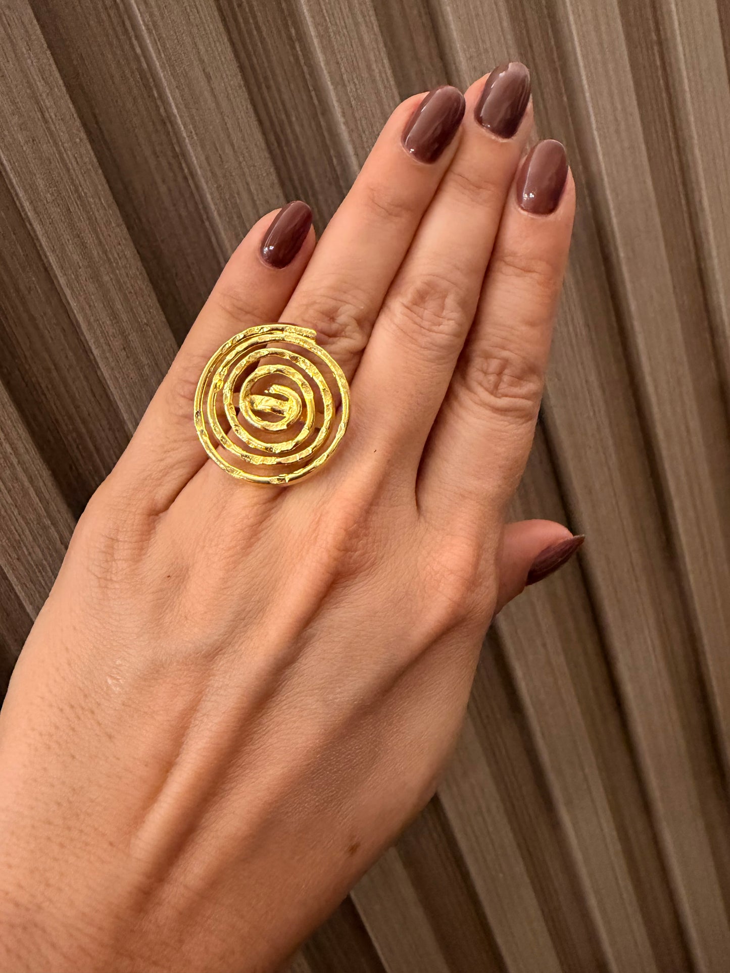 Anillo rodinado oro Goldfilled baño oro 24 kil