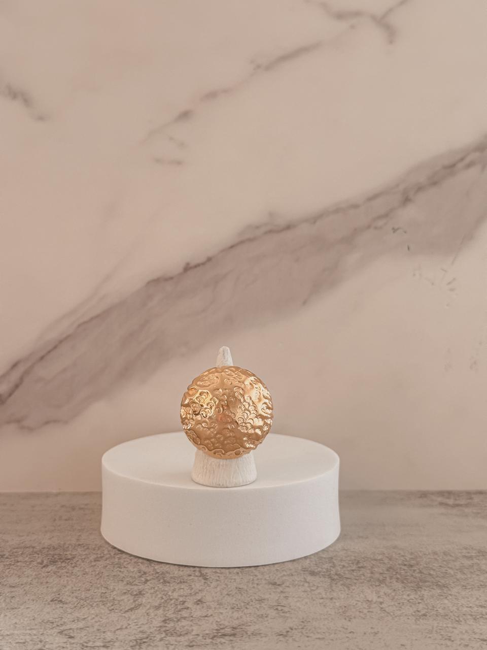 Anillo rodinado oro Golfilled baño de oro de 24 kil