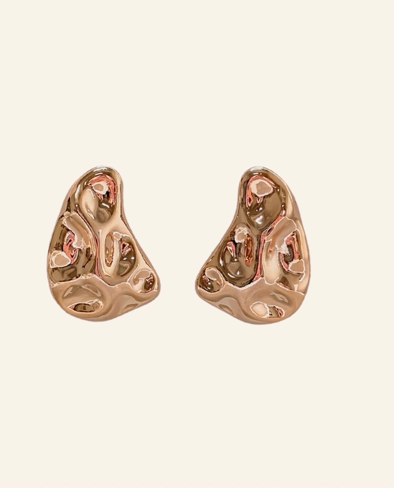 Aretes rodinados con diseño y oro  Goldfilled