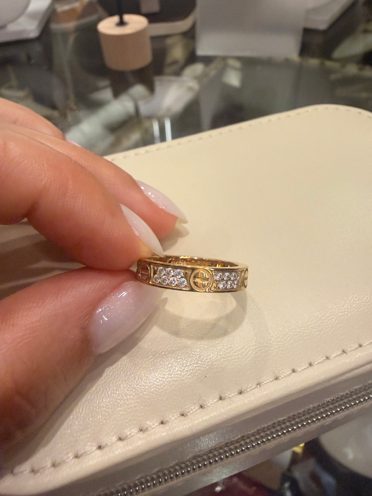 Anillo plata 925 con Cz rodinado
