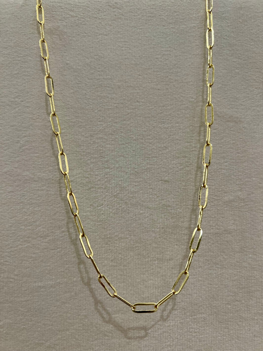Cuello paper click Gold rodinado