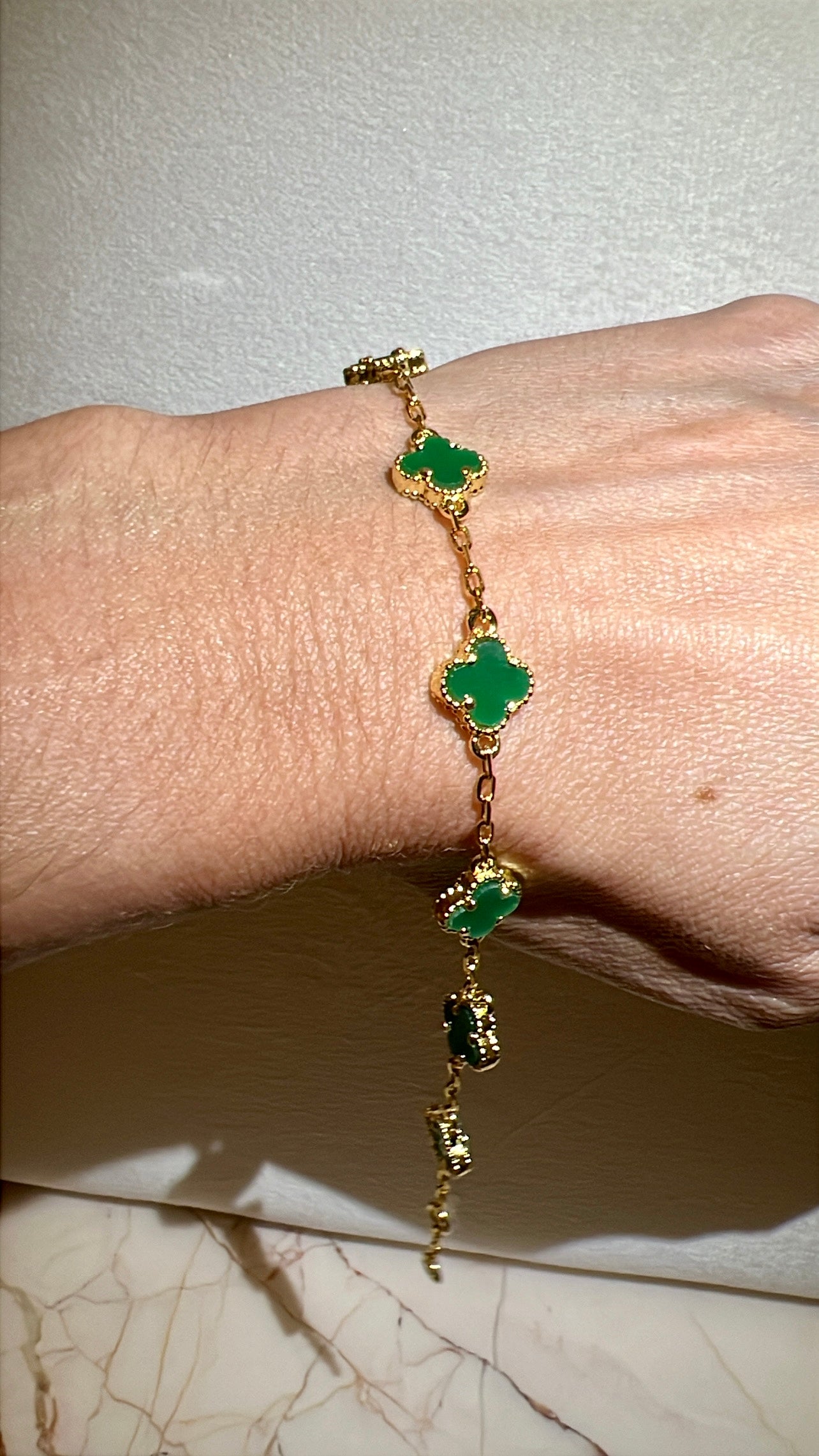 Pulsera de flor rodinada Small