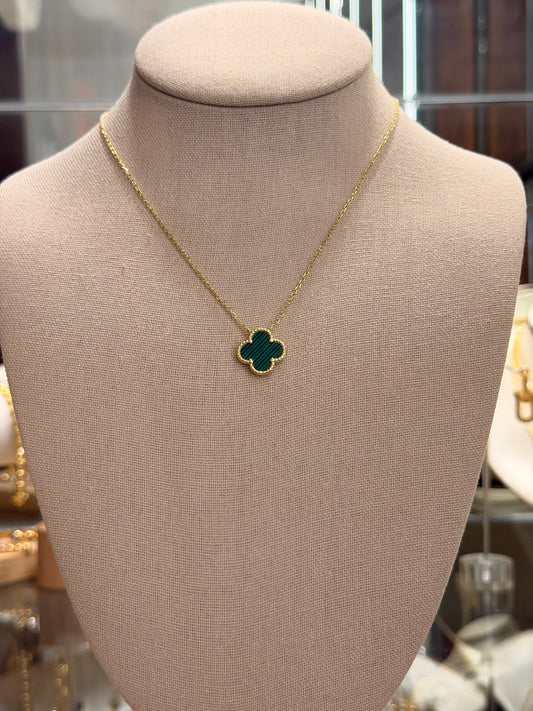 Cuello flor green plata 925 Gold