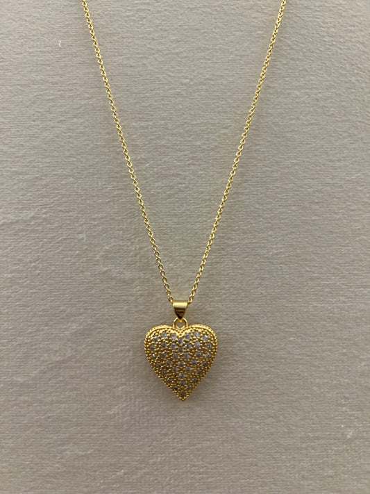 Cuello de corazón con Cz rodinado