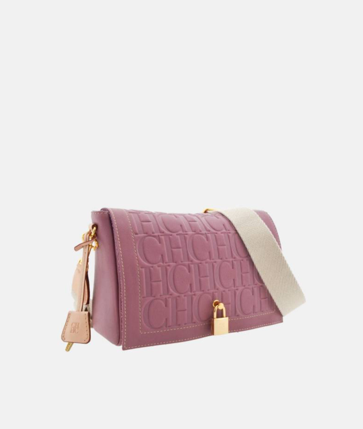 Carolina Herrera Andy Locked Crossbody Rosa