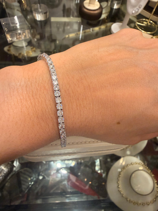 Tennis bracelet silver rodinada