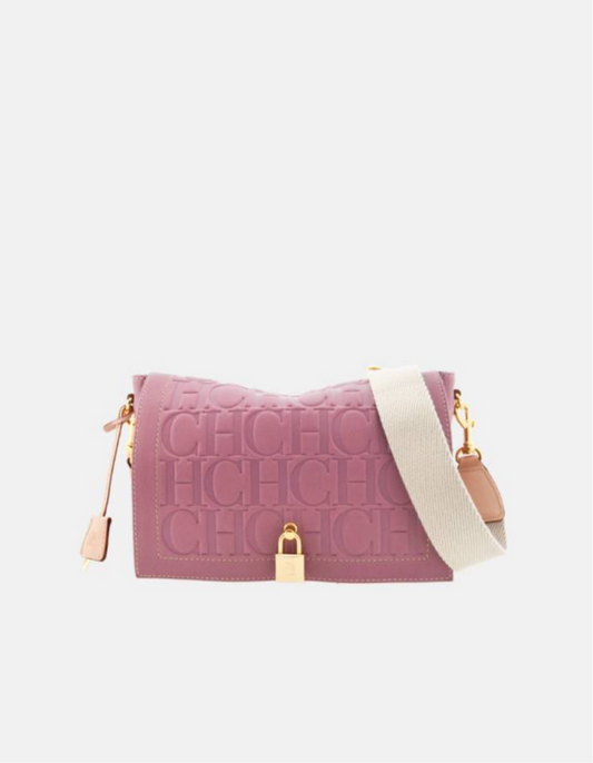 Carolina Herrera Andy Locked Crossbody Rosa