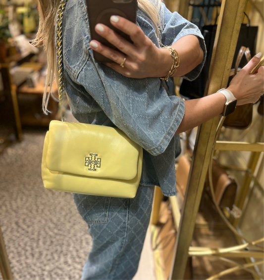 Bolso Tory Burch Britten Leather Puffy
Small Adjustable 
Shoulder Bag