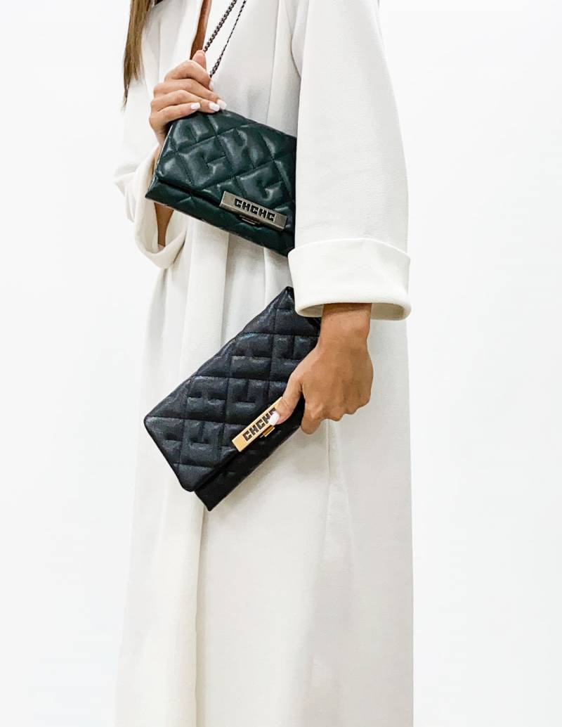 Bolso Carolina Herrera Bimba 1 Clutch Negro