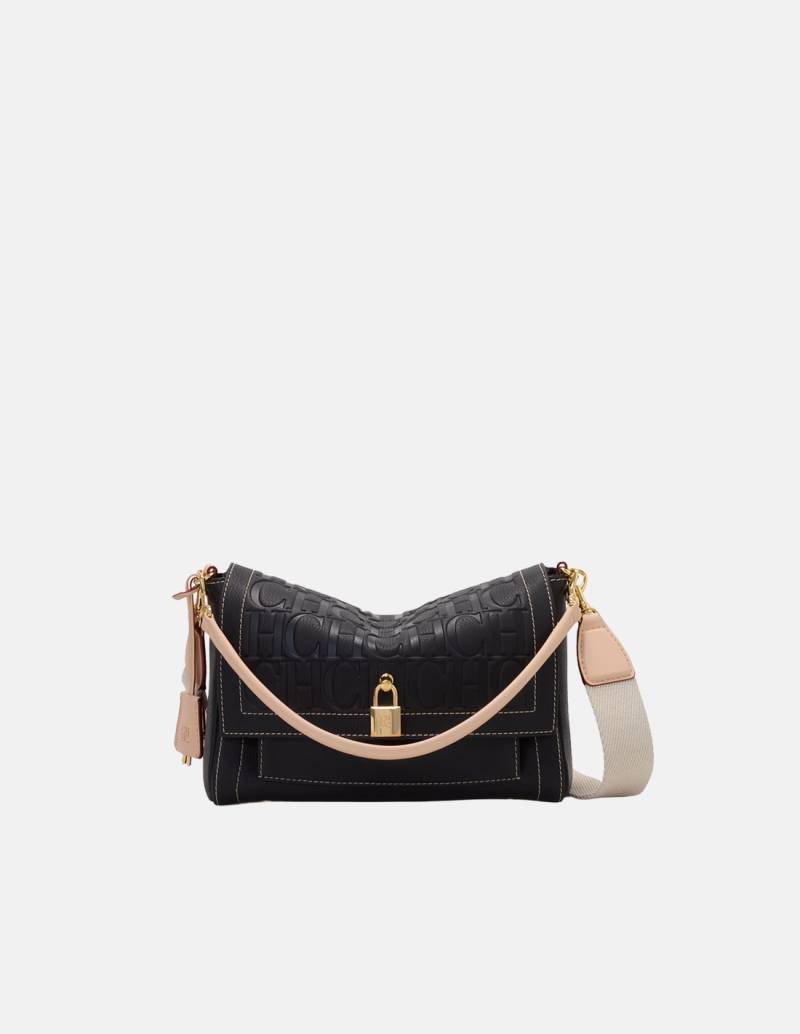 Bolso Carolina Herrera Andy Locked Multipocket Messenger Negro