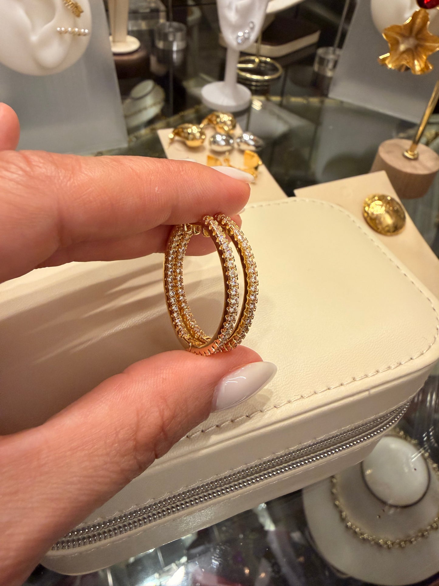 Argollas brillantes Gold