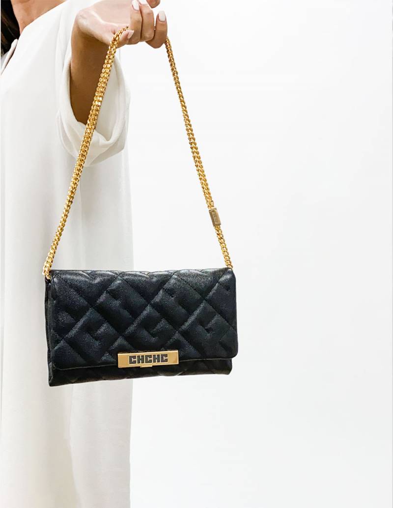 Bolso Carolina Herrera Bimba 1 Clutch Negro