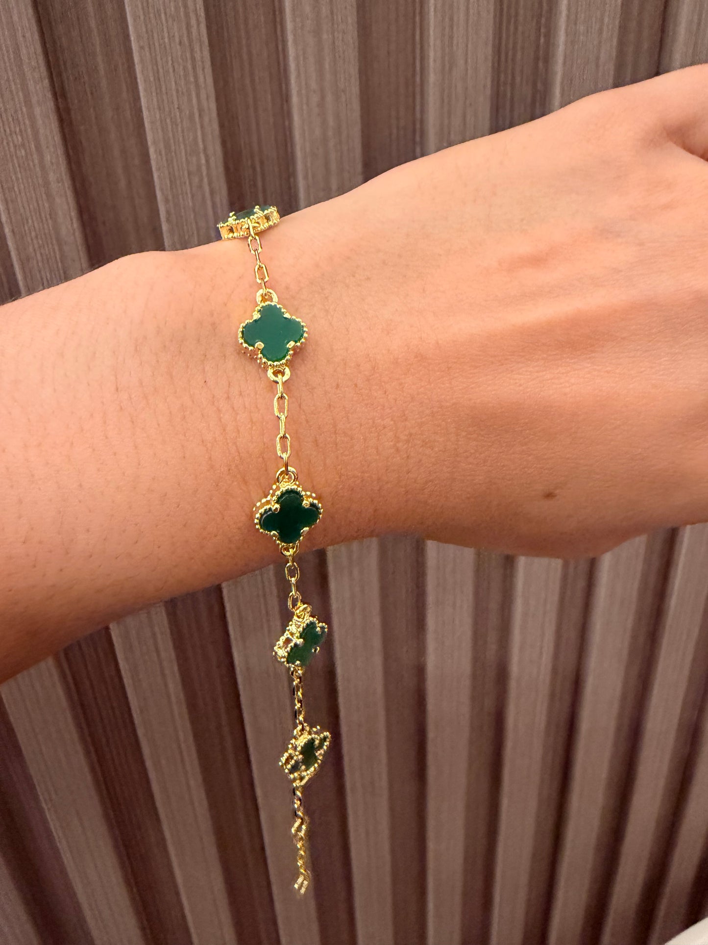Pulsera de flor rodinada Small