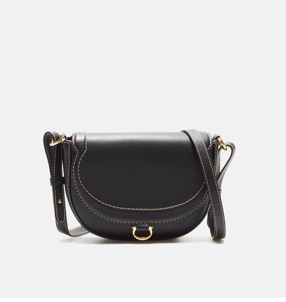 Bolso Carolina Herrera Insignia Charro Crossbody Negro