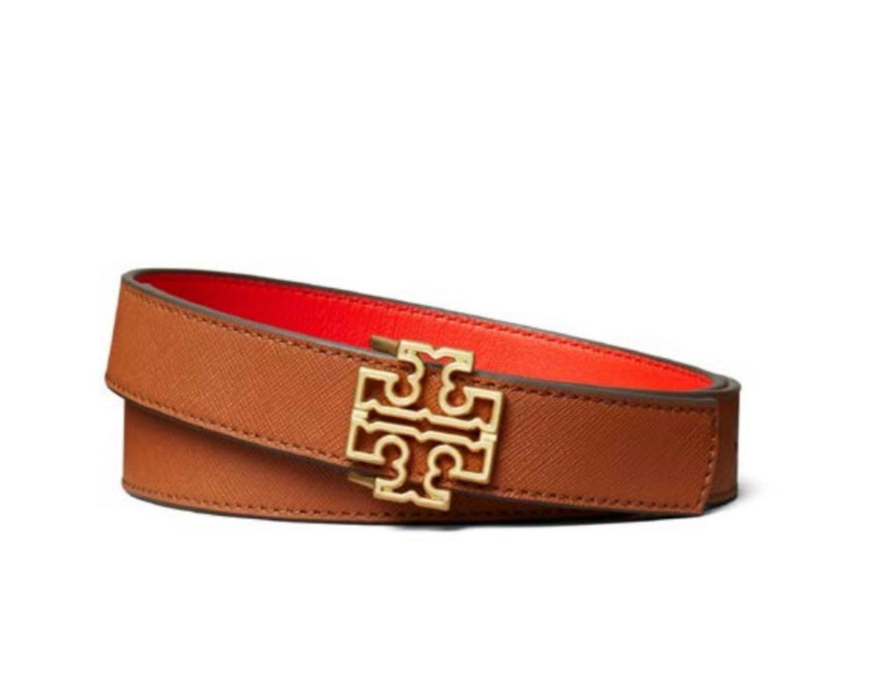 Cinturón de Cuero Reversible Tory Burch