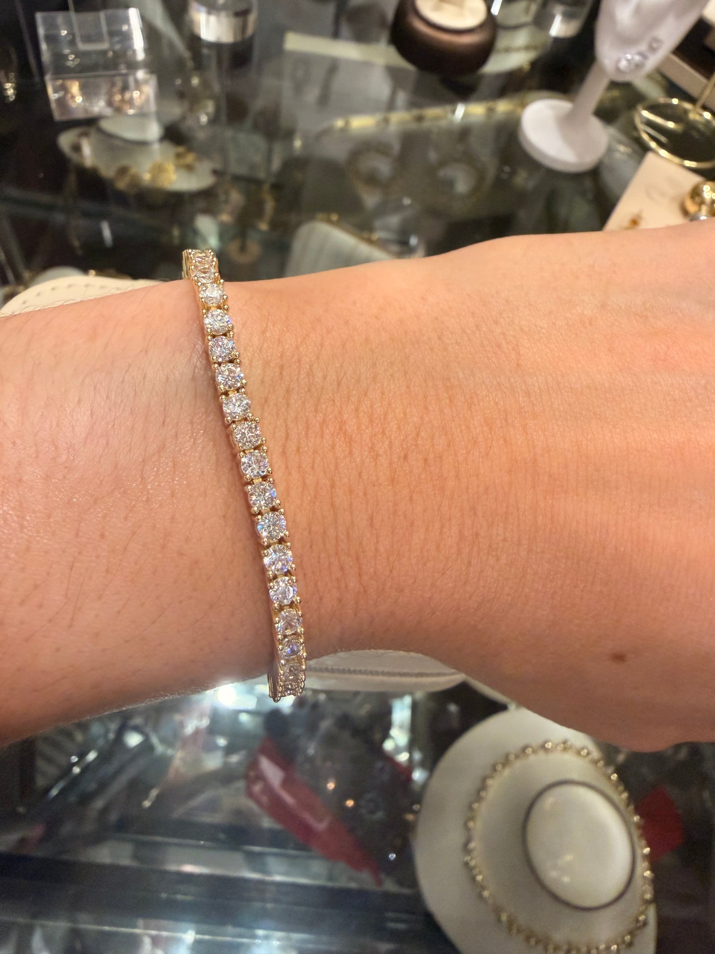 Tennis bracelet gold rodinada