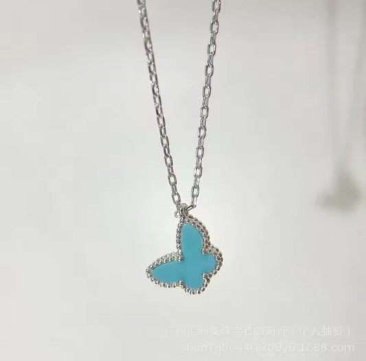 Set mariposa turquesa en plata 925 silver
