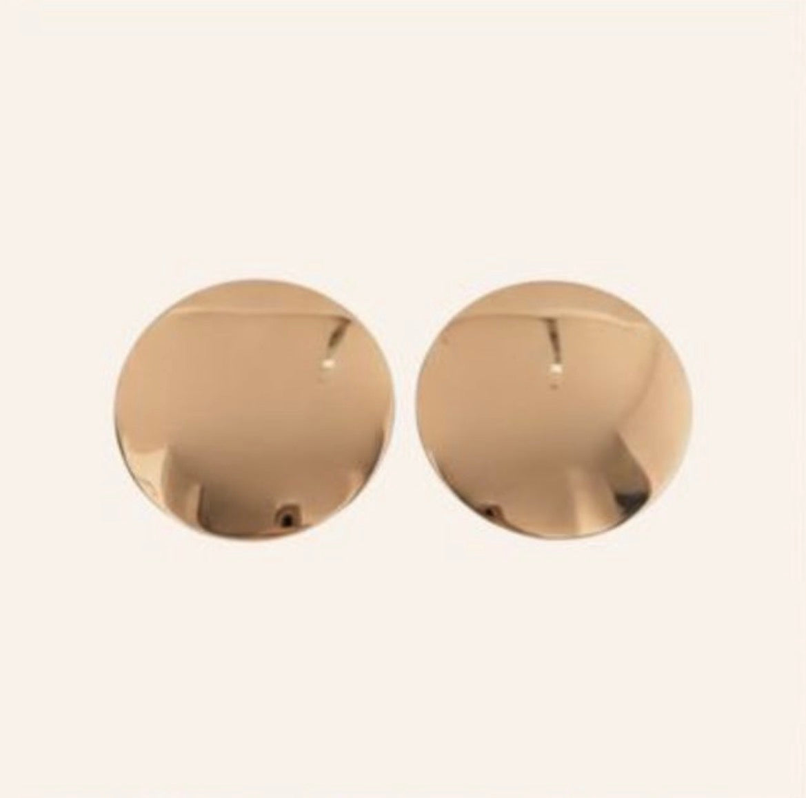 Aretes rodinados oro Goldfilled baño oro 24 kil