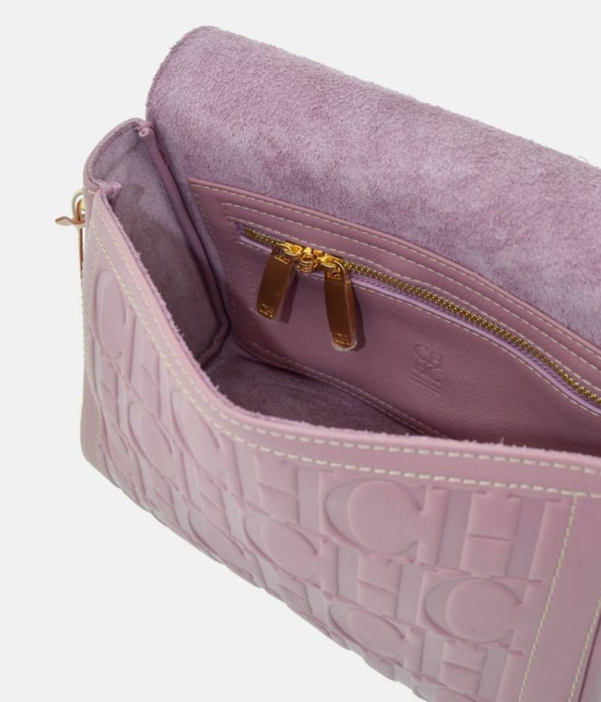 Carolina Herrera Andy Locked Crossbody Rosa
