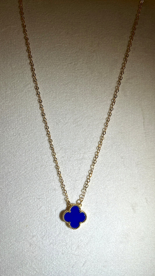 Cuello rodinado con digel de flor Blue