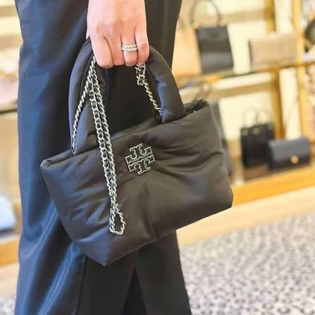 Bolso Tory Burch Britten Nylon Puffy Mini Tote