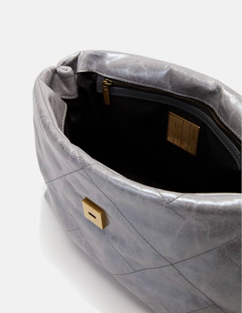 Bolso Carolina Herrera Bimba Satchel Plata